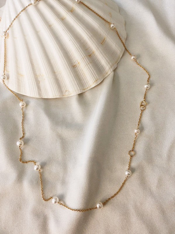 Fresh Water Dot Necklace