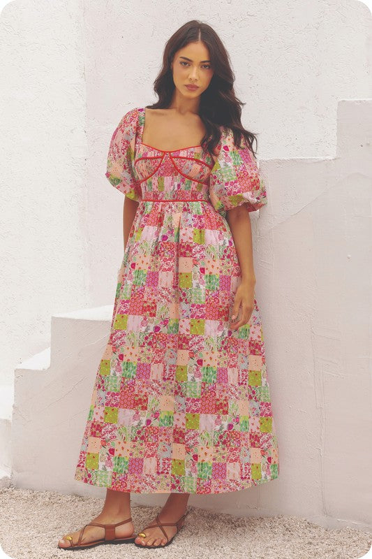 Sweet Orchard Dreams Midi Dress