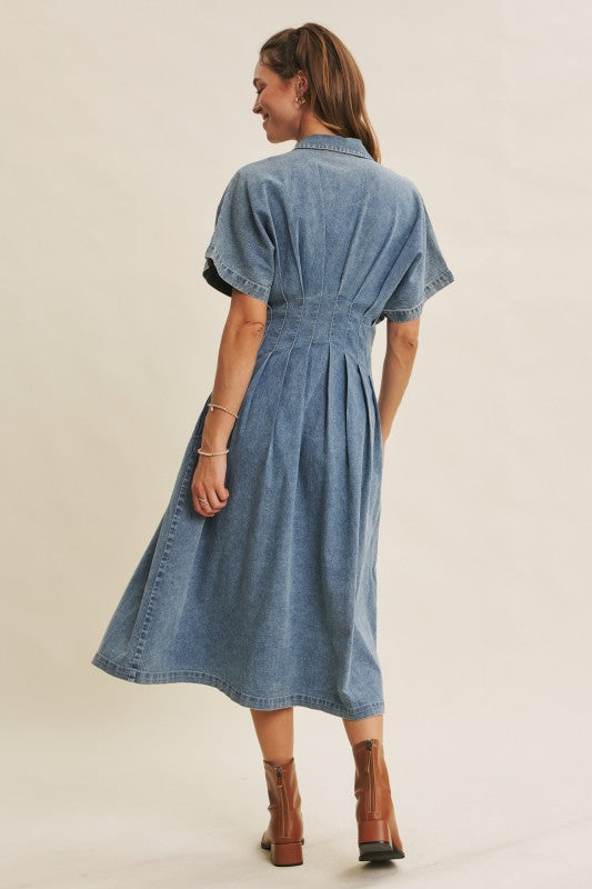 On The Exquisite Side Mineral Washed Midi Dress