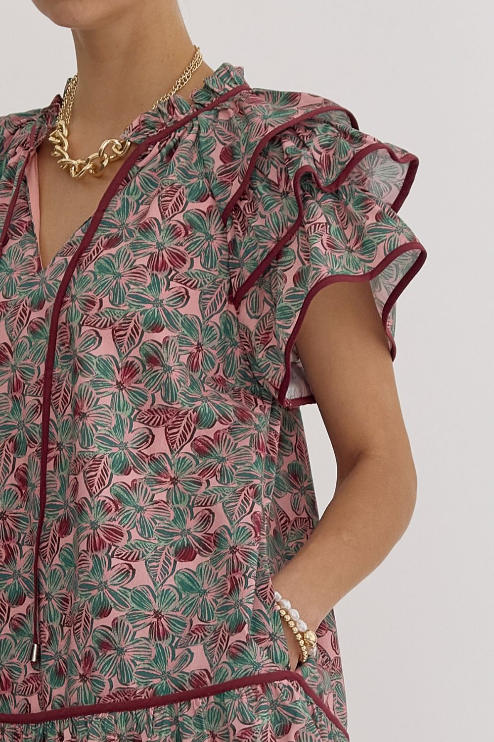 Showered In Lovely Pedals Mini Dress