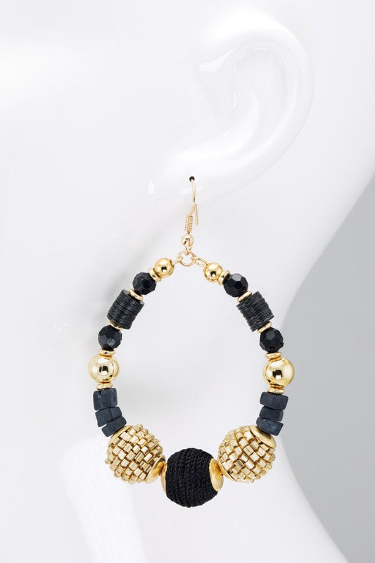 Rocky Ring Glass Candy Earrings