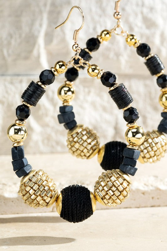 Rocky Ring Glass Candy Earrings