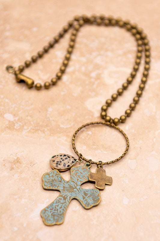 Mercy Hoop Ball Chain Necklace