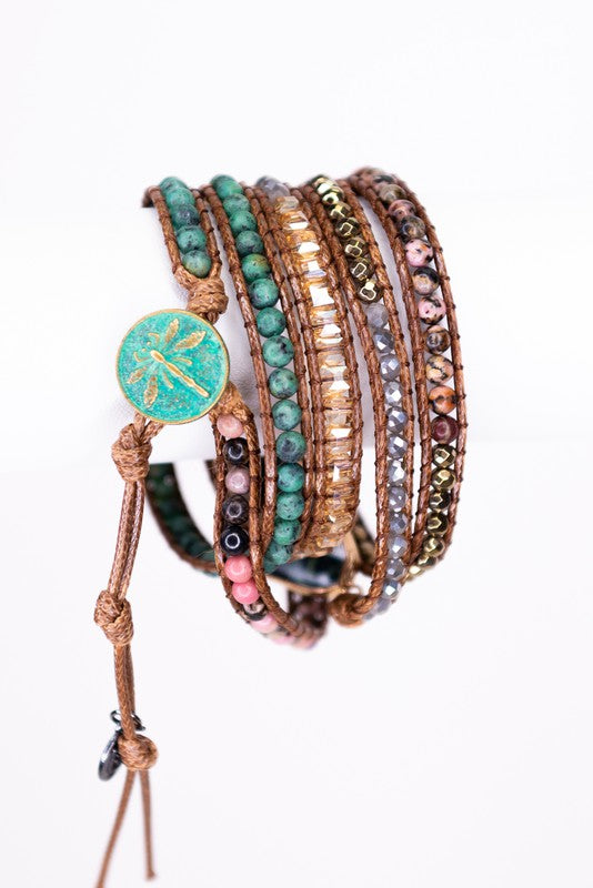 Encircling With Love Leather Wrist Wrap