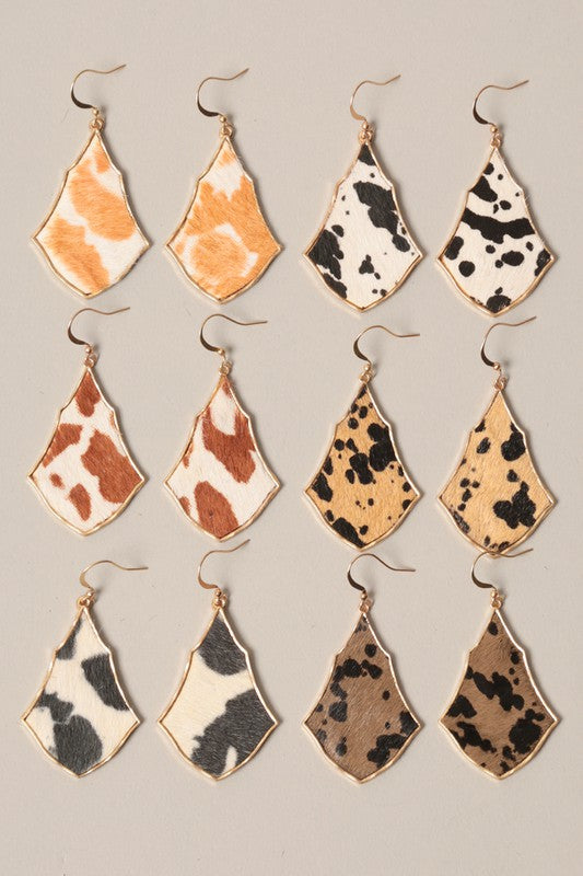 Hook Me Up Animal Print Earrings