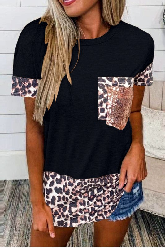 Strong Connection Leopard Print Top