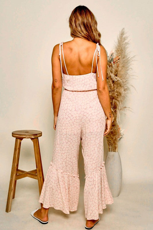 You Won My Heart Flowery Jumpsuit