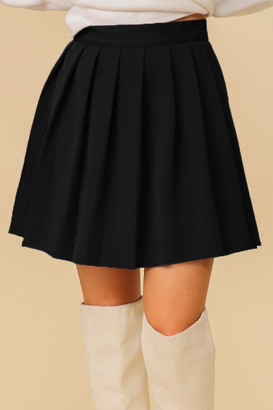 Taking Baby Steps Pleated Tennis Skirt