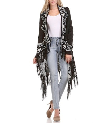 Happy Black Night Cardigan