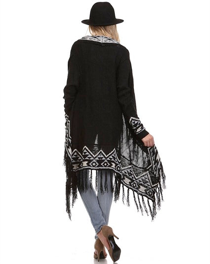 Happy Black Night Cardigan