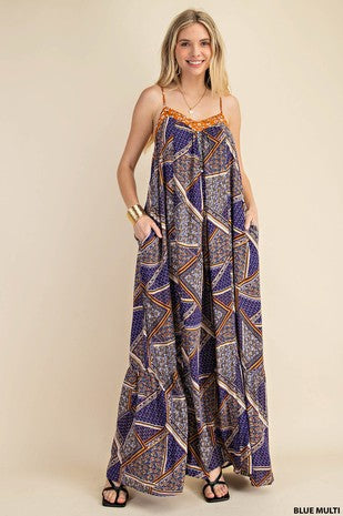 Forever Yours Mixed Print Jumpsuit