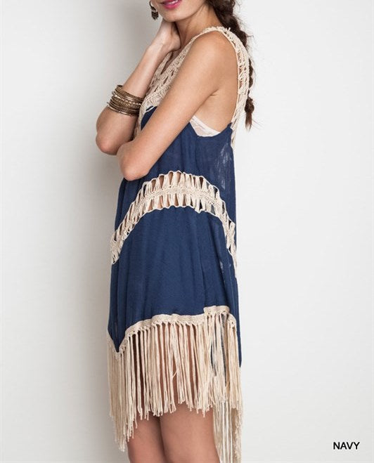 Crochet Around Me Tunic Top