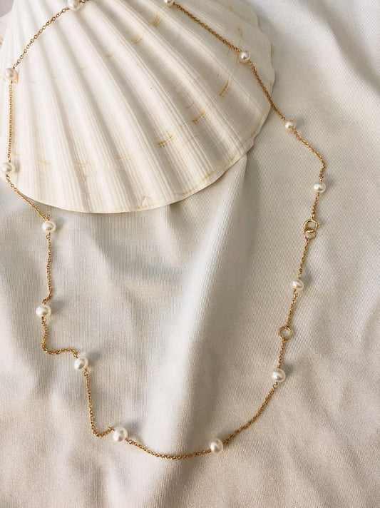 Fresh Water Dot Necklace