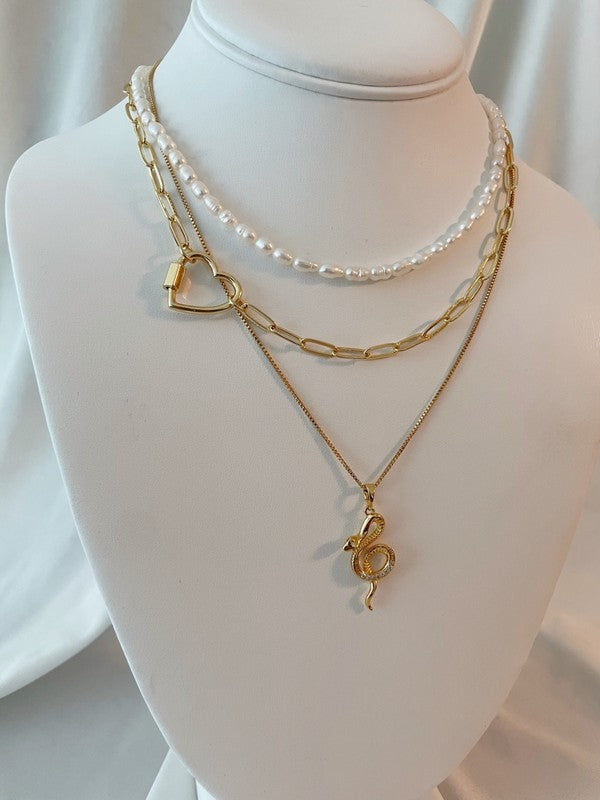 Heart Carabiner Choker Necklace