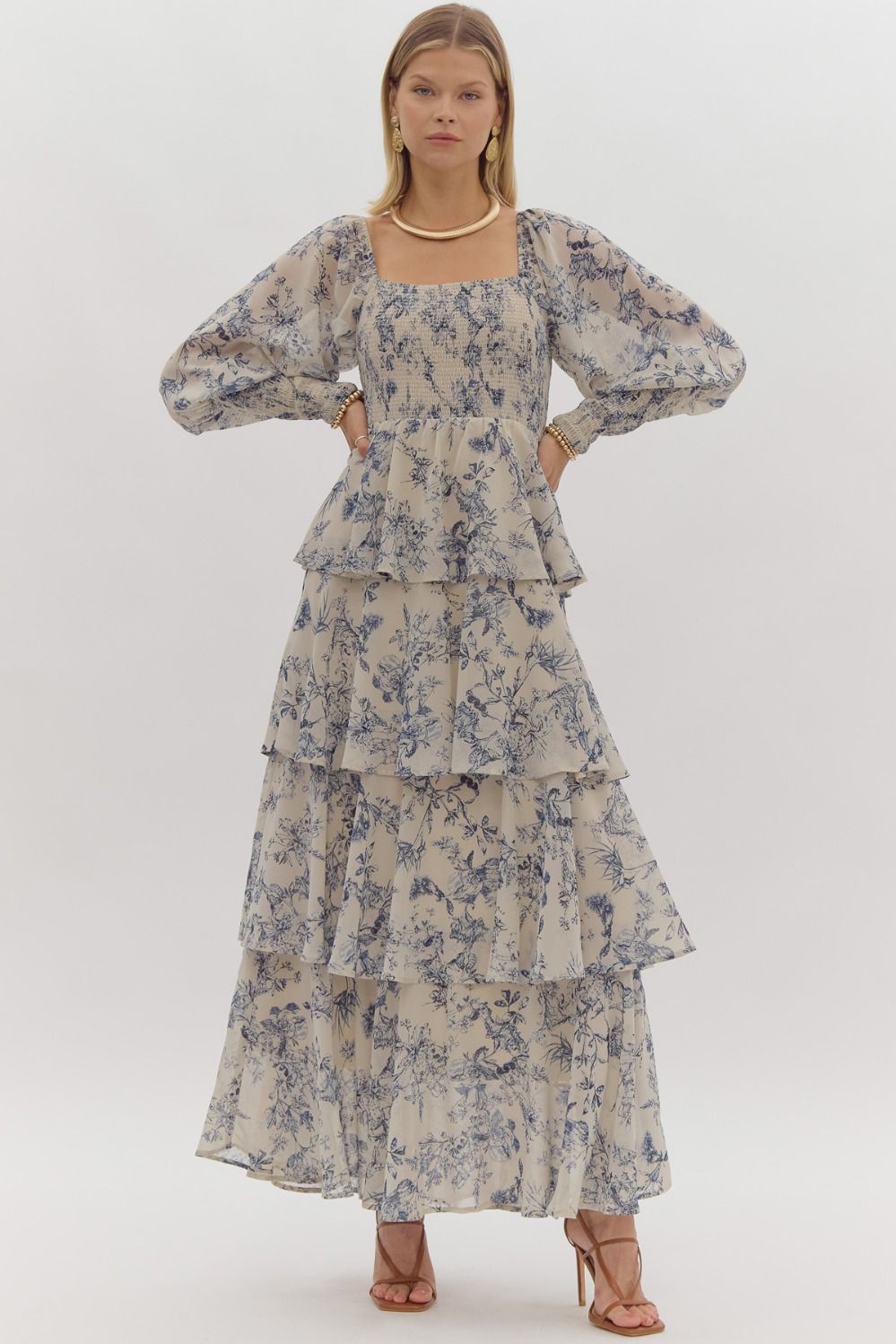 Hazy Day Tiered Maxi Dress