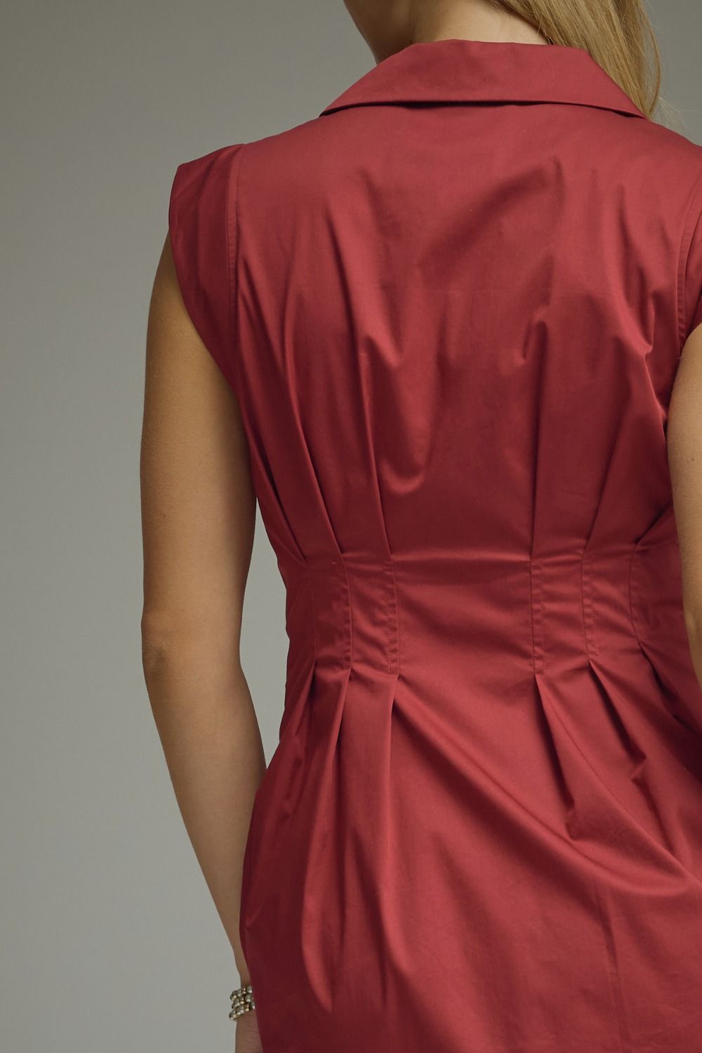 Apple Spice Sleeveless Midi Dress