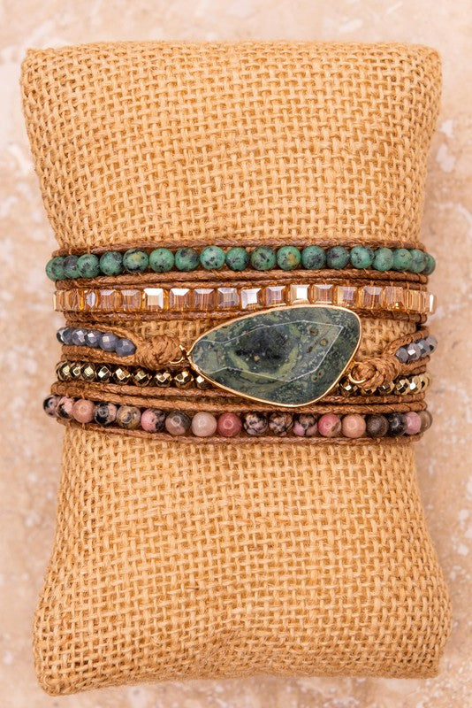 Encircling With Love Leather Wrist Wrap
