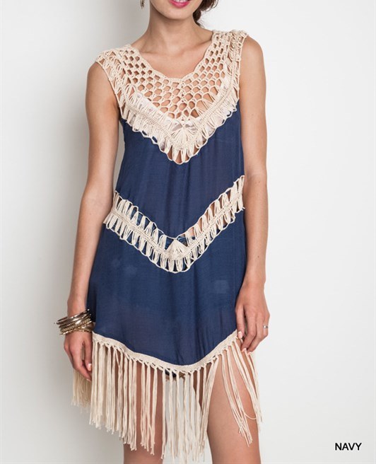 Crochet Around Me Tunic Top
