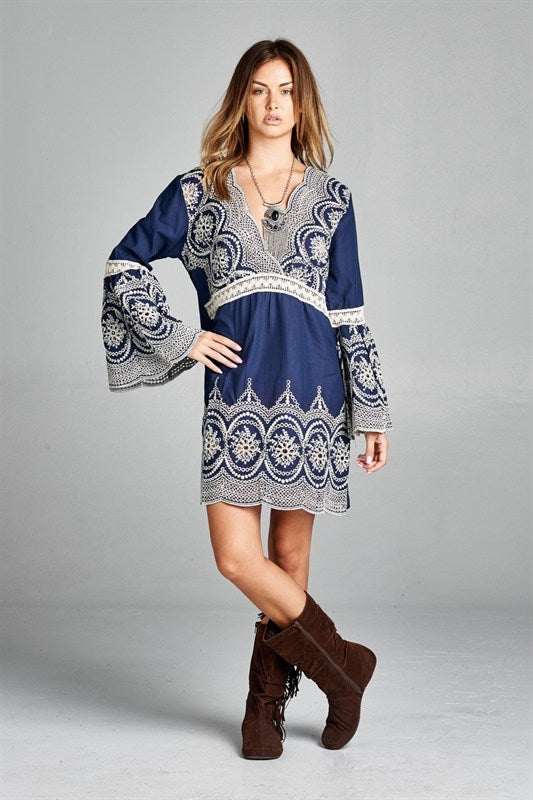 True Blue Woven Delight Top